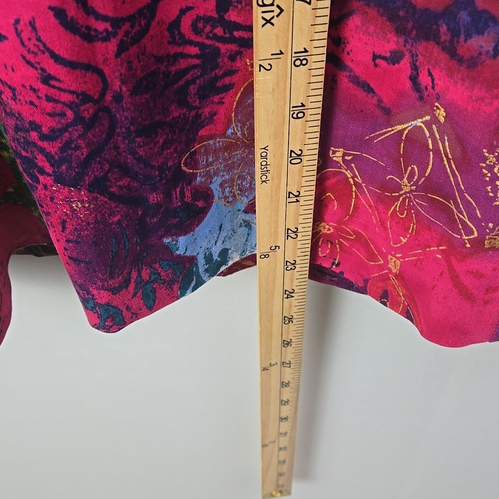 Coldwater Creek Women's Multicolor 3/4 Sleeve Artsy Boho Blazer Jacket Sz 16 - Picture 7 of 9